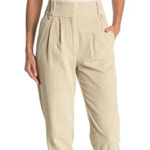 Reiss Cream Corduroy Trousers